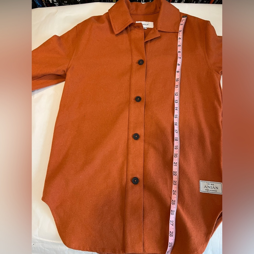 EUC ANIÁN Painters Coat in | Color Himalayan Rust (Orange) | Size Small - Picture 15 of 16